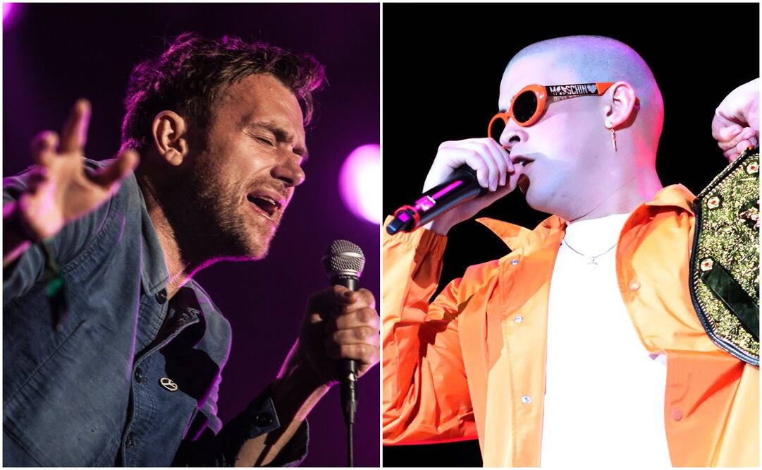 Damon Albarn y Bad Bunny. Foto: Archivo EL UNIVERSAL