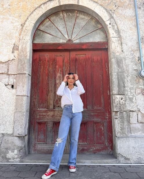 Desde Teotihuacán, Valeria Cuevas presume su belleza y enamora a todos