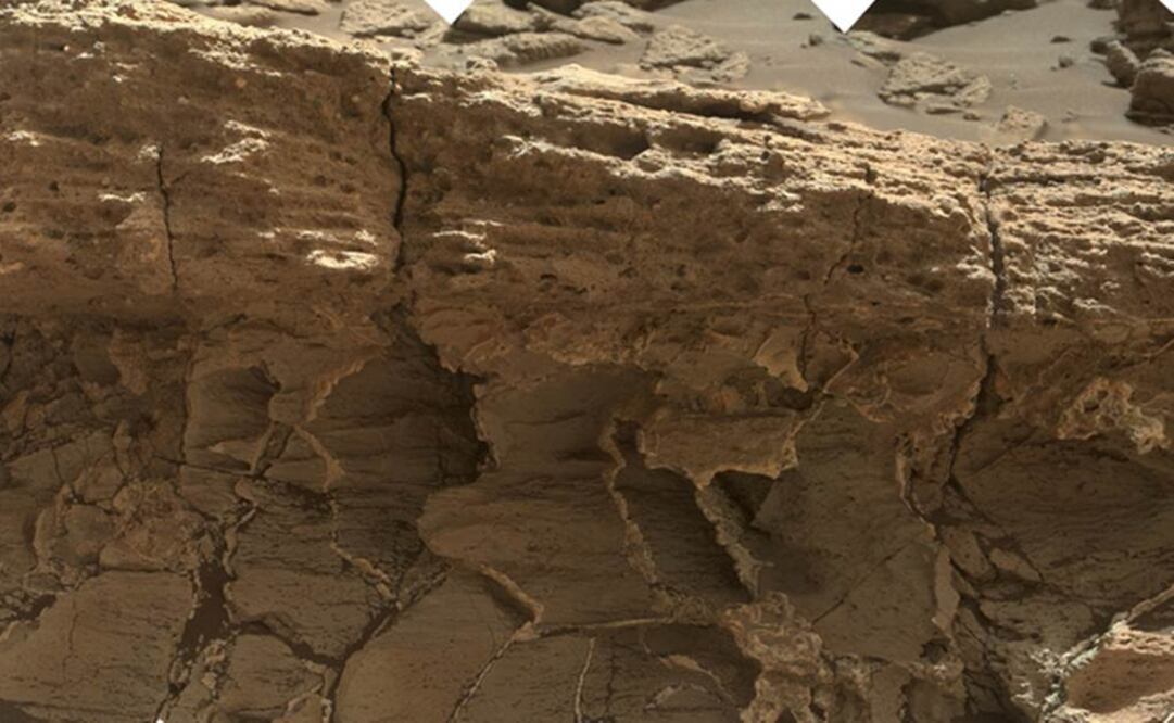 Tiene niveles sorprendentemente altos de sílice. Foto: NASA