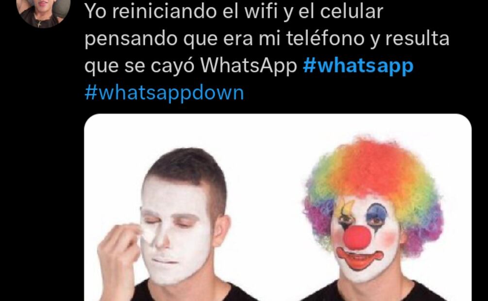 Caída WhatsApp 12 de abril. Imagen: captura de pantalal