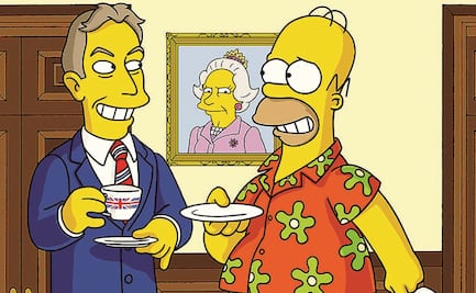 La reina Isabel II apareció tres veces en "Los Simpson"
