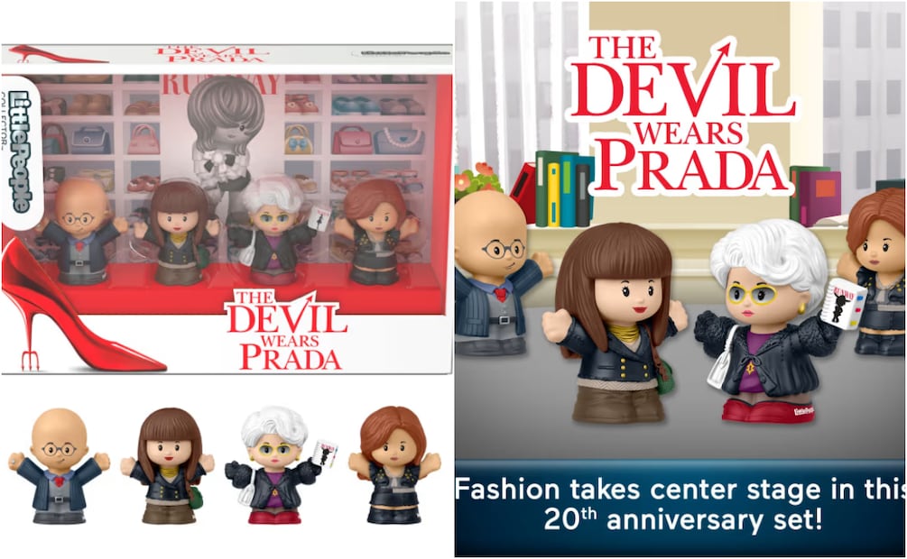 Set de 4 piezas de El Diablo Viste a la Moda x Fisher Price. Foto: Mattel