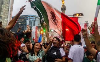 Fotos del Ángel de la Independencia; es el  epicentro de los festejos  en el Mundial