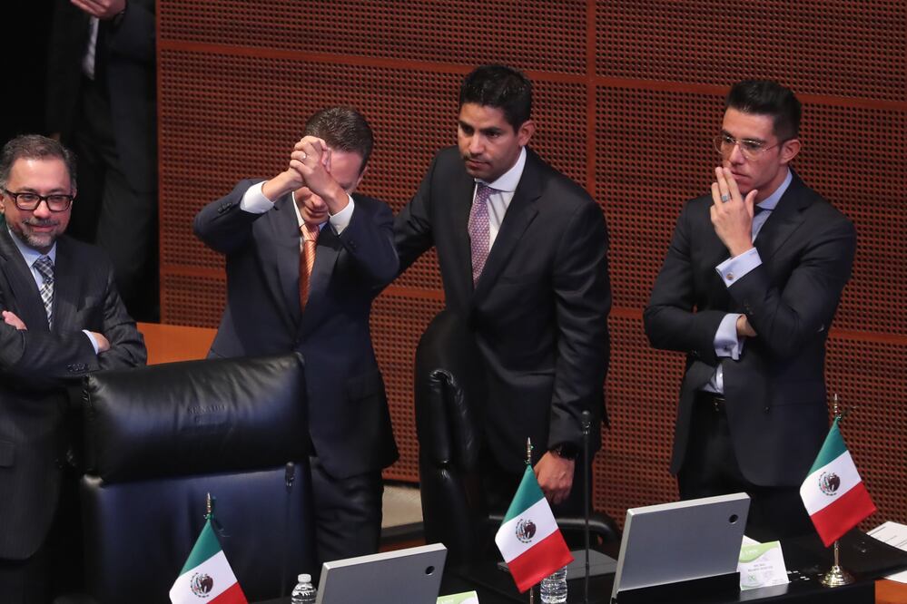 Manuel Velasco durante sesión en la Cámara de Senadores. Foto: LucíaGodínez / EL UNIVERSAL