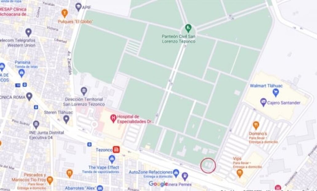 La antigua hacienda de Tezonco que hoy es un panteón