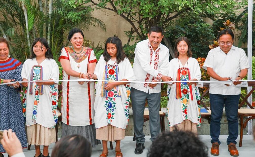 Alejandra Frausto en la reapertura del Museo Tamayo de Oaxaca. Foto: Especial.