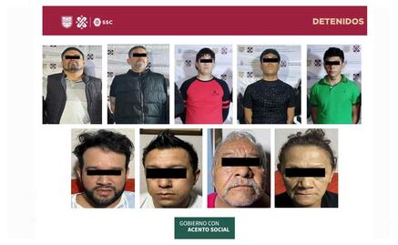 Detienen a 10 presuntos integrantes del CJNG en Tlalpan y Xochimilco; tenían cientos de cartuchos, drogas, chalecos y armas