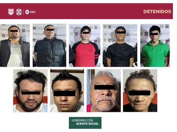 Detienen a 10 presuntos integrantes del CJNG en Tlalpan y Xochimilco; tenían cientos de cartuchos, drogas, chalecos y armas