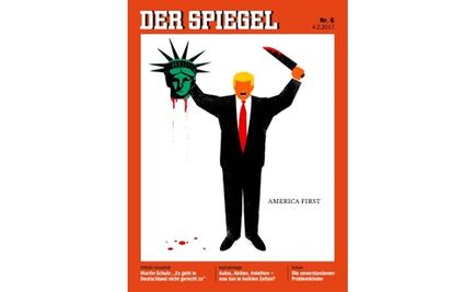 Der Spiegel causa furor con polémica portada de Trump