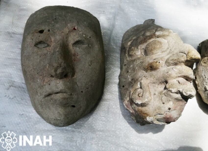 Máscaras de estuco revelan secretos del inframundo en Toniná, Chiapas