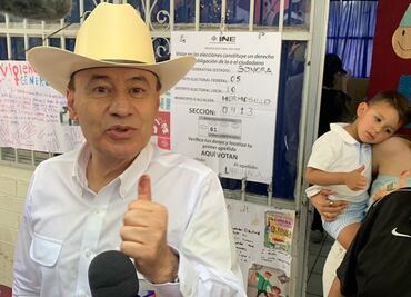 Gobernador de Sonora celebra amplia participación ciudadana en las urnas este 2 de junio
