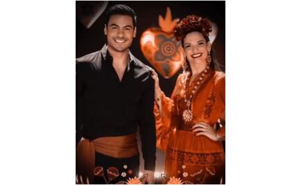 Natalia Jiménez y Carlos Rivera emulan a Juan Gabriel y Rocío Dúrcal