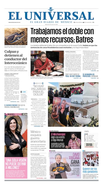 Portada impresa del 28 de enero de 2026