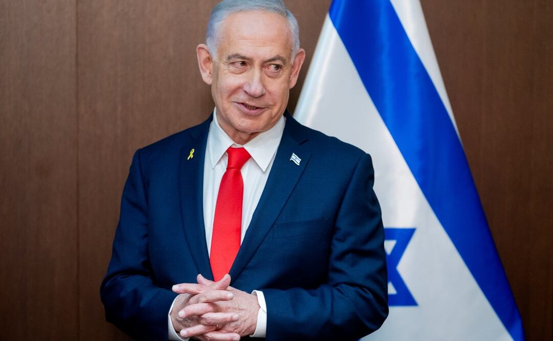 El primer ministro de Israel, Benjamin Netanyahu, habla durante una reunión con el vicepresidente estadounidense, J. D. Vance, en la oficina del primer ministro en Jerusalén, el miércoles 22 de octubre de 2025. Foto: AP