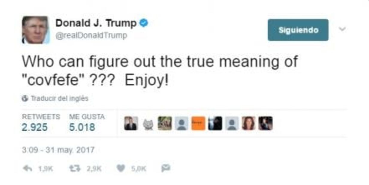 ¿Qué quiso decir Donald Trump con "covfefe"?