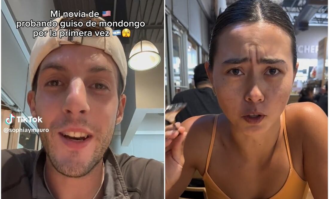 Joven estadounidense prueba mondongo. Foto: TikTok @sophiaymauro