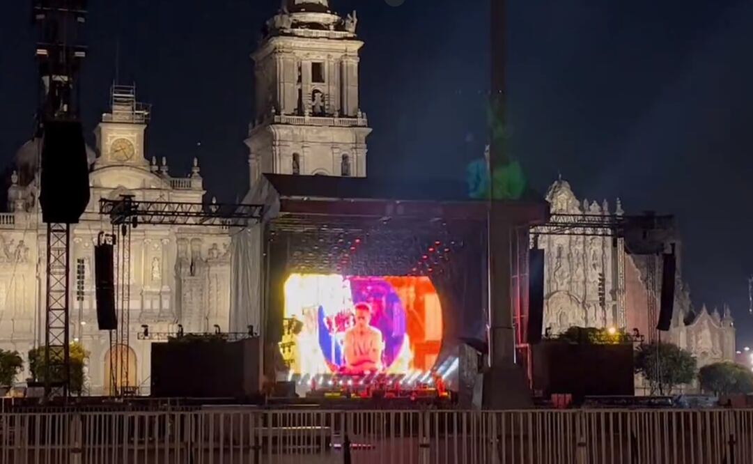Los Fabulosos Cadillacs en el Zócalo. Foto: Captura de video de Twitter @Deidali
