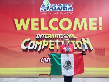 Gobernador de Tamaulipas felicita a subcampeona mundial de cálculo mental en China