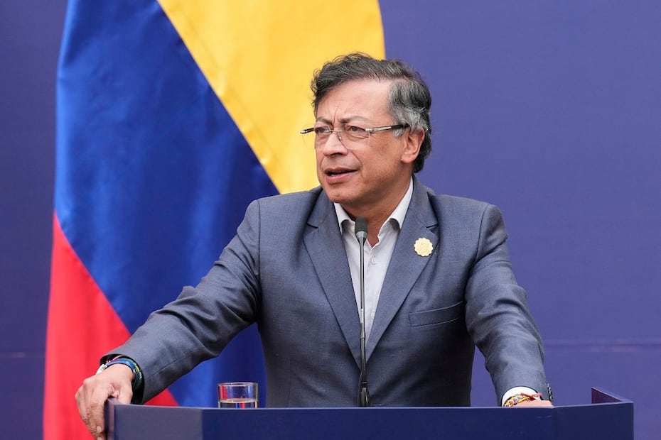 El presidente saliente de Colombia, Gustavo Petro. FOTO: AP