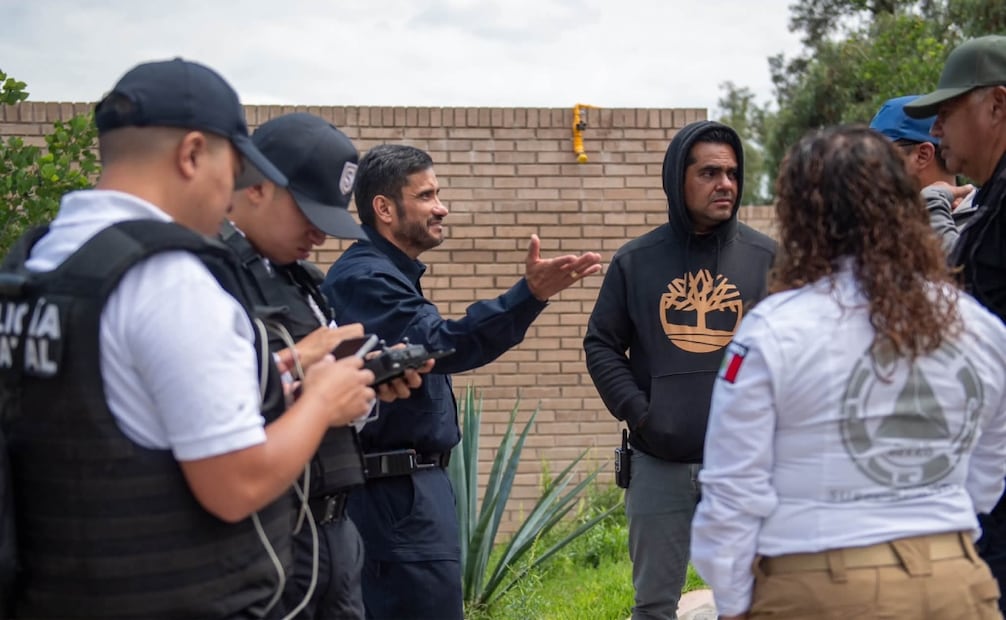 El operativo se mantiene bajo el Sistema de Comando de Incidentes, con la participación de 75 elementos y el apoyo de cuatro drones. Foto: Especial