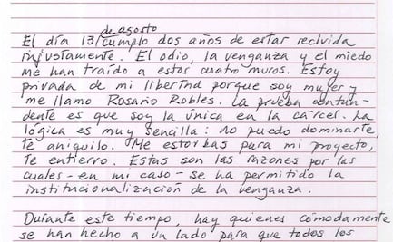 Odio y venganza, las causas de mi encarcelamiento por dos años: Rosario Robles
