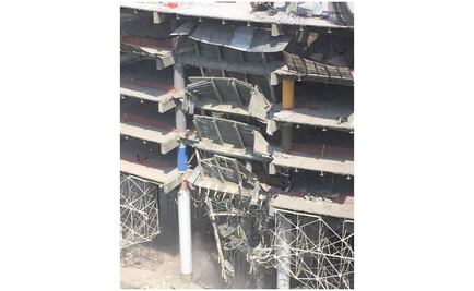 Colapsa losa de un edificio en demolición en Polanco