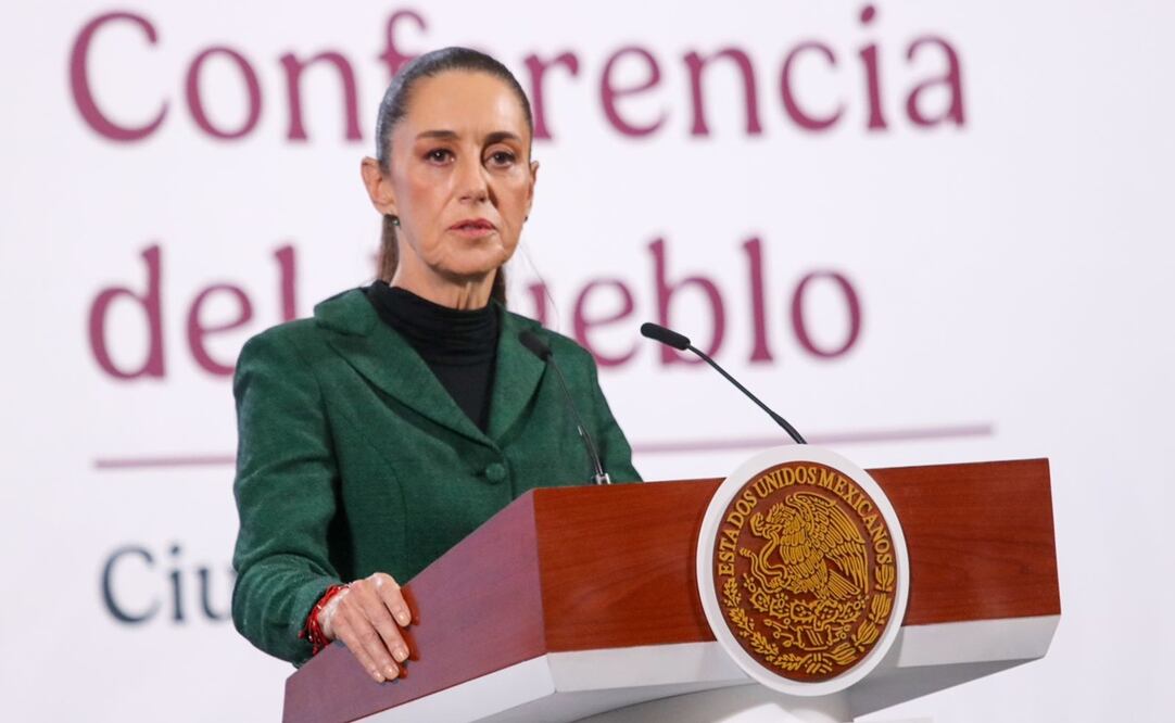 Conferencia matutina de la presidenta Claudia Sheinbaum el 23 de enero. Foto: Axel Sánchez / EL UNIVERSAL