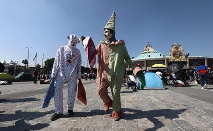 La "danza de los tejoneros" se hace presente en la Basílica de Guadalupe; viajan 6 horas para ver a la Virgen