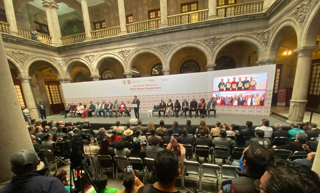 Martí Batres informa que durante su último como Jefe de Gobierno, implementará 9 acciones (03/10/2024). Foto: Alberto Acosta