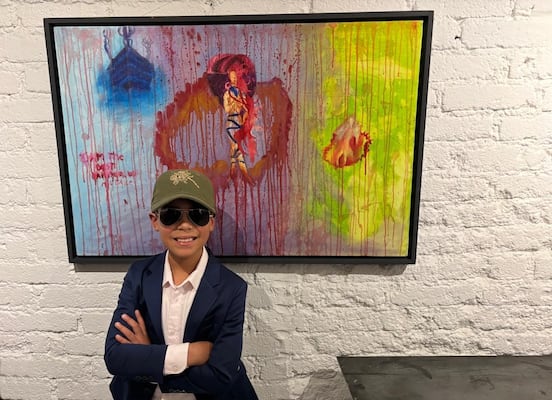 Víctor Gutiérrez Barreras, el pequeño pintor de 9 años que se abre camino en el mundo del arte