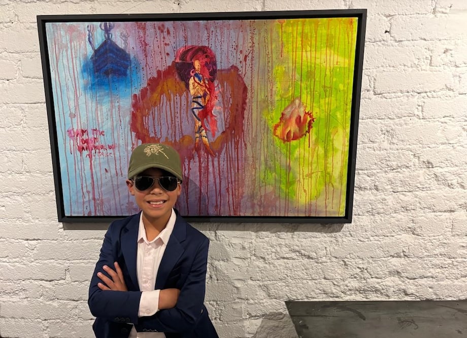 Desde los 5 años, el talento de Víctor para el dibujo y la pintura sorprendió a sus padres y maestros. Foto: Especial
