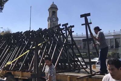 Retiran vallas metálicas ubicadas en las inmediaciones de Segob