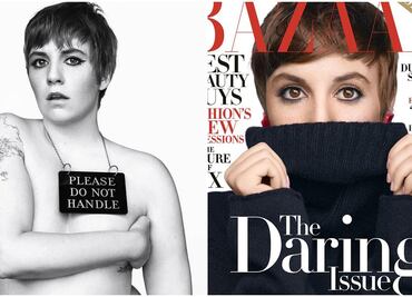 Lena Dunham posa topless; deja redes sociales por burlas
