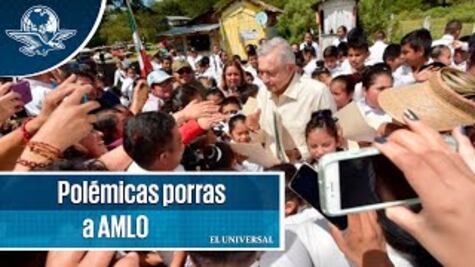 Porras y arengas de niños oaxaqueños a AMLO causan polémica en redes