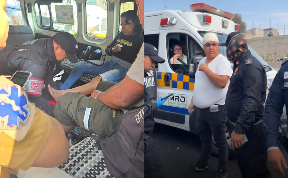 Camionetas de transporte público son embestidas por camión de carga en la autopista México-Pachuca; hay 11 lesionados. 
Foto: Especial.