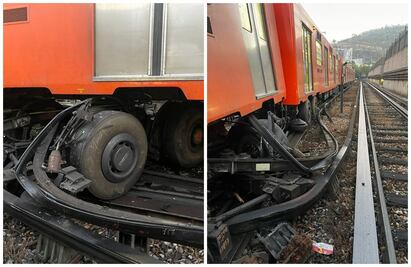 Metro CDMX: Tren de L3 se descarrila en talleres de Ticomán; personal ya indaga las causas