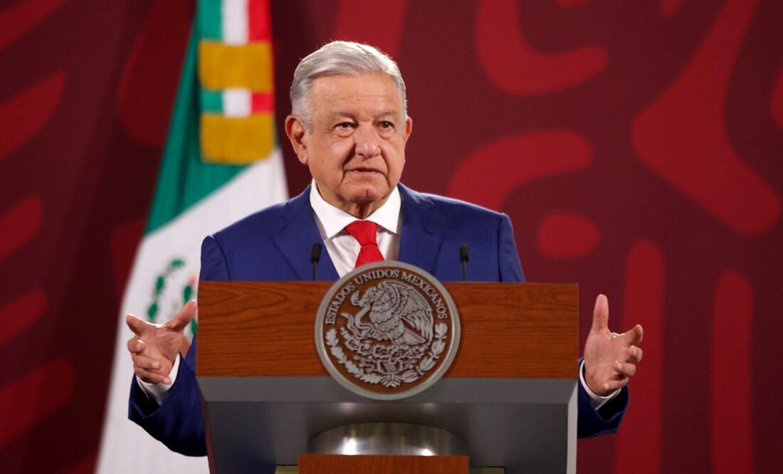 El presidente Andrés Manuel López Obrador rechazó que un militar puede llegar a ser candidato presidencial, como lo afirmó este fin de semana Adán Augusto López. Foto: Germán Espinosa