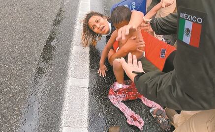 Intenta GN frenar avance de caravana migrante