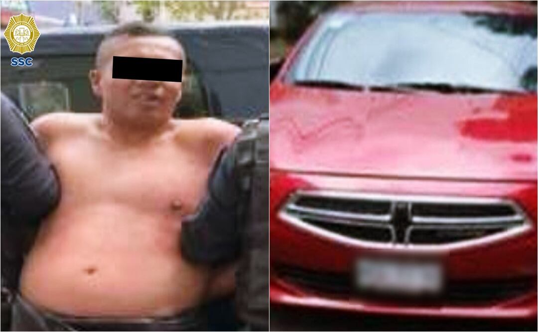 Detienen a asaltante de taxi por aplicación. Foto: Especial