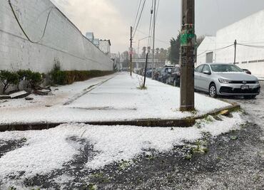 Intensa granizada azota la Zona Metropolitana de Puebla