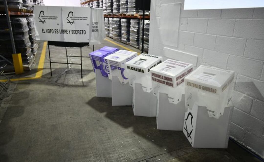 El Instituto Electoral de la Ciudad de México (IECM) presentaron los materiales electorales que se usarán en las elecciones del próximo año. Foto: Especial