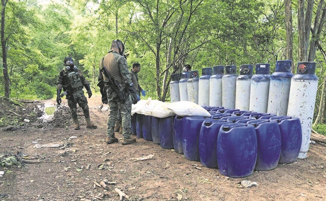 Las fuerzas de seguridad refuerzan los operativos para frenar el tráfico de precursores químicos. Foto: Archivo. El Universal