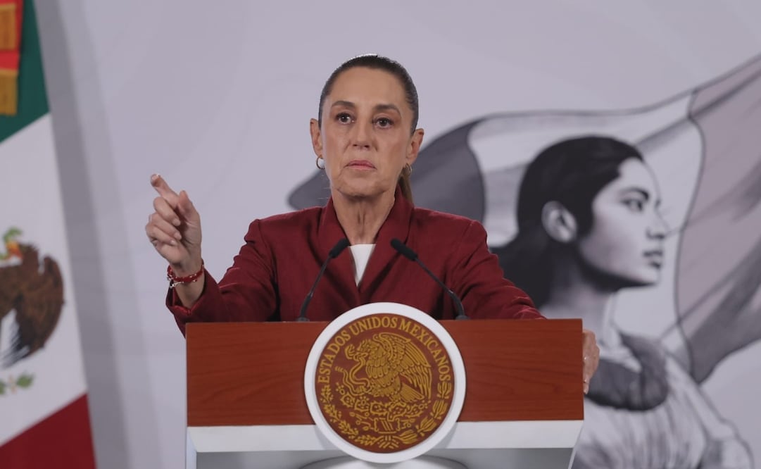 Claudia Sheinbaum Pardo en su conferencia matutina en Palacio Nacional el 17 de marzo de 2026. Foto: Gabriel Pano / EL UNIVERSAL