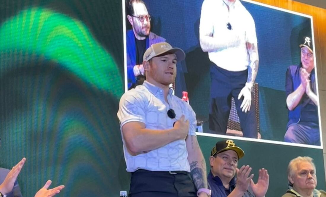 Canelo Álvarez en conferencia de prensa - Foto: Miguel Flores