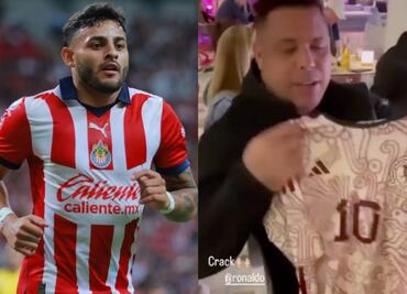 VIDEO: Ronaldo presume camiseta del Tricolor regalada por Alexis Vega
