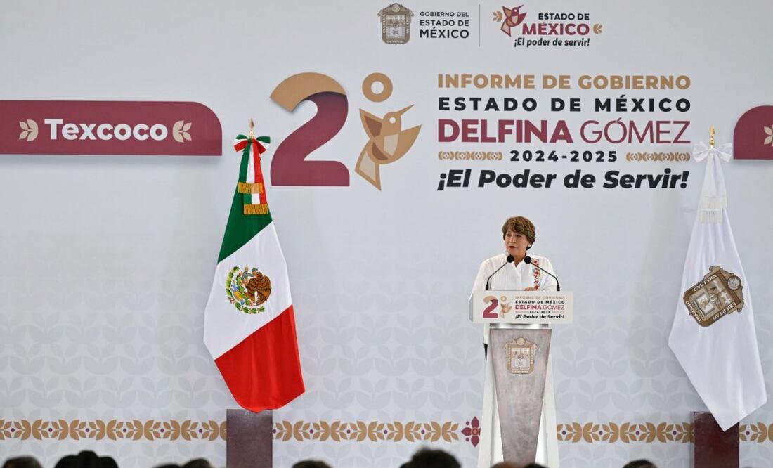 Presenta Delfina Gómez informe regional en Texcoco con acciones para el oriente del Edomex
Foto: Especial