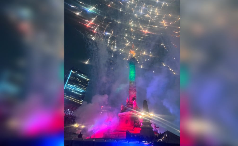Festejos en el Ángel de la Independencia ante el triunfo de la Selección Mexicana contra Ecuador. Foto: Valente Rosas