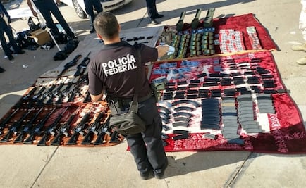Decomisan armas de alto poder en frontera de Sonora con EU