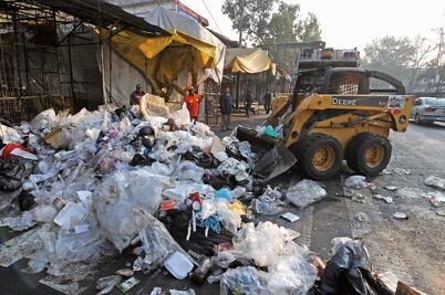 Basura, saldo de las fiestas navideñas en la ciudad