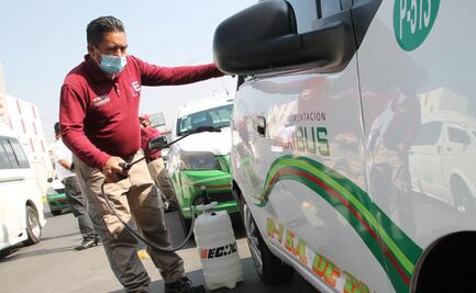 Desinfectan diario más de 500 unidades de transporte público en Ecatepec